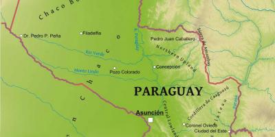 מפה של פרגוואי גיאוגרפיה