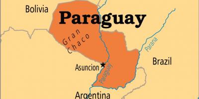 עיר הבירה של פרגוואי מפה